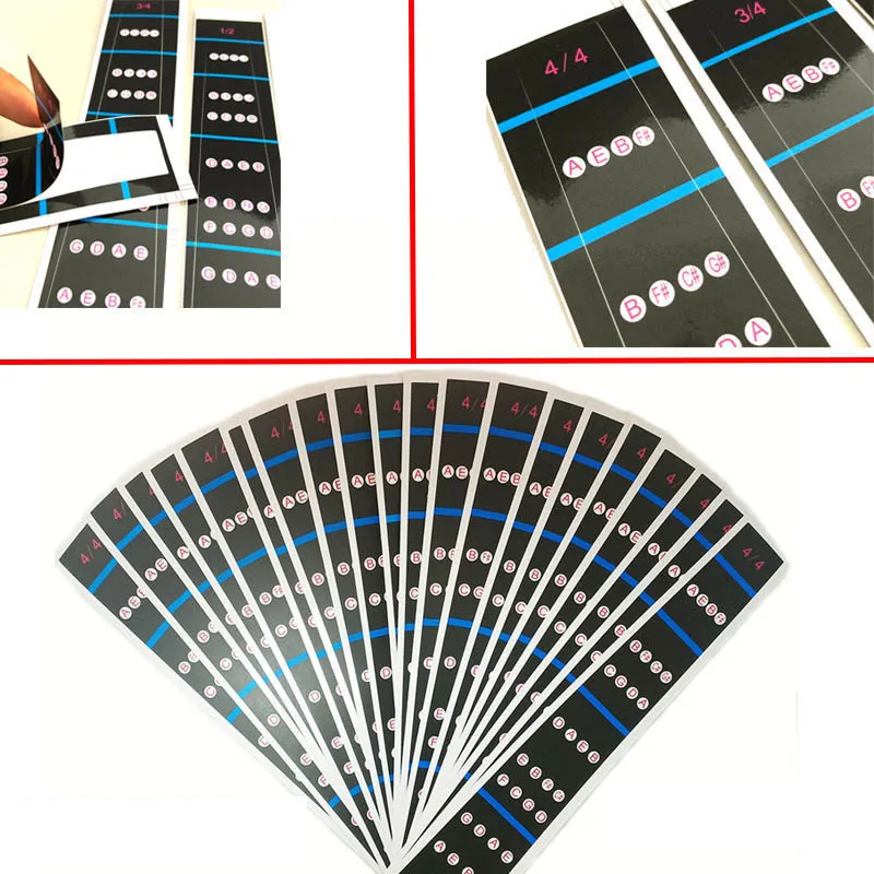 20 Pcs 4/4-1/10 Fingerboard สติกเกอร์ไวโอลิน Pitch ตำแหน่งสติกเกอร์กาวตำแหน่งนิ้วมือสติกเกอร์ฝึก Trainer Scale สติกเกอร์