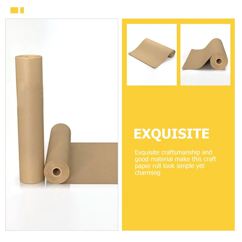 Durable Brown Kraft Paper Roll 30 Meters Craft Wrapping Packing Shipping Parcel Gift Wrapping Craft Paper Roll