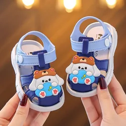 Estate neonati scarpe ragazze sandali bambini sandali da spiaggia cartone animato neonato bambino confortevole suola morbida scarpe per bambini 1-4 anni