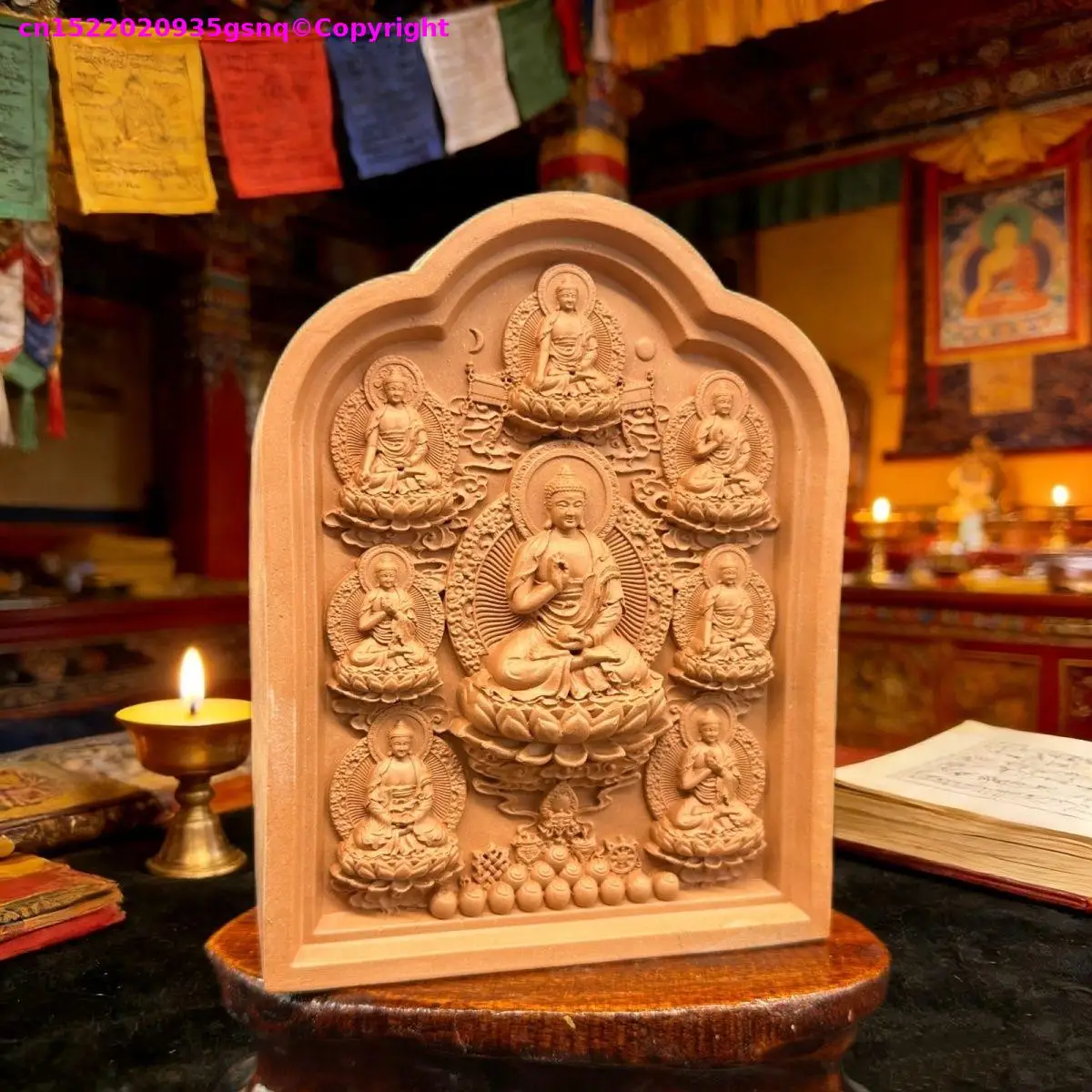 Buddhist supplies articles Eight Divine Forms of Medicine Guru Buddha pottery clay buddha statue Buddhist offer sacrifices