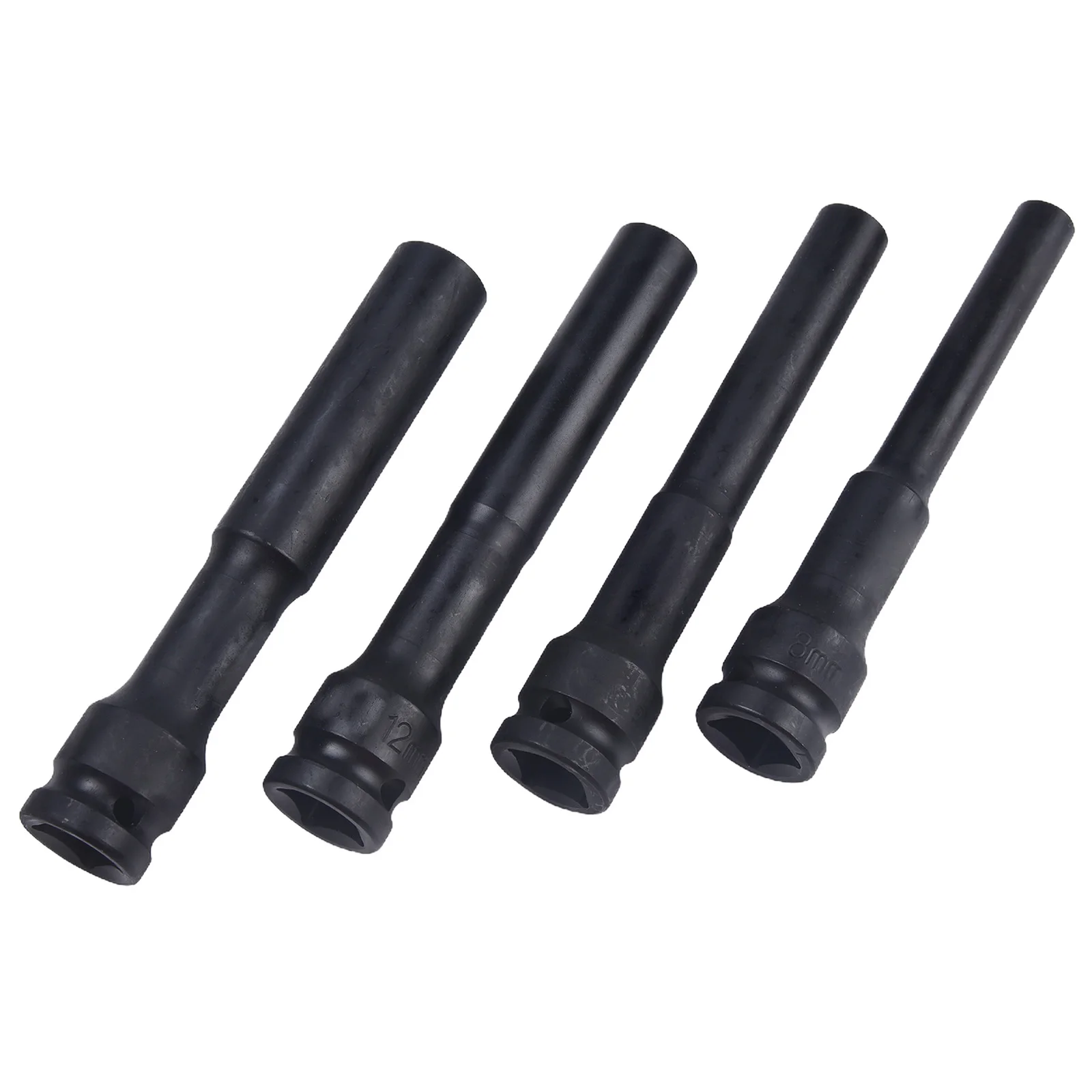 Drive Socket Hex Sockets 4pcs 8-14mm Head Dia Black Color Hexagon Brand New Practical Adapter Spanner Converter