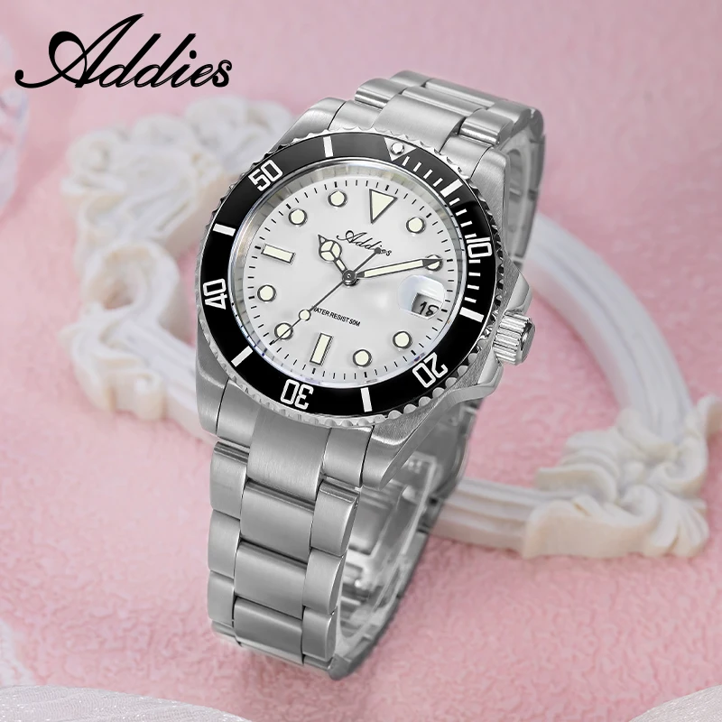 

Роскошные женские часы ADDIES, элегантные классические деловые женские часы 20 мм, BGW9, светящиеся водонепроницаемые стальные кварцевые женские часы