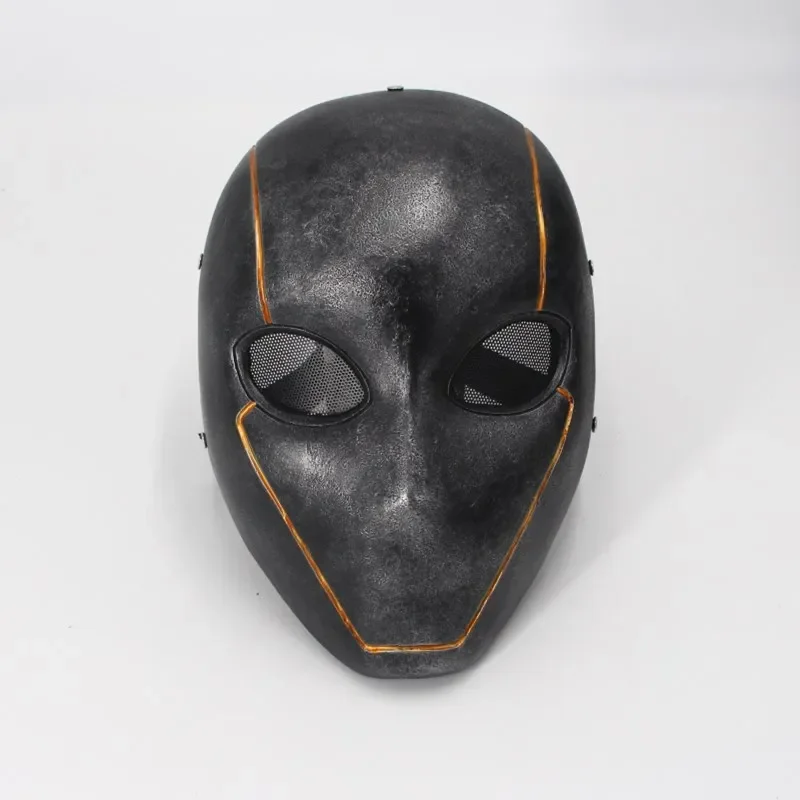 Resin Mask Full Head Helmet with Mesh Eye Game Cosplay Halloween Costume Props