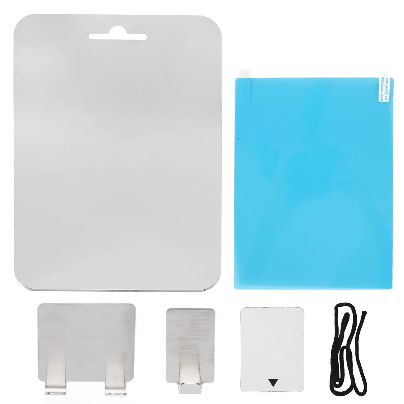 Fogless Bathroom Mirror Rectangle Rope Design Ideal for beard Trimming Shaving Shower Use Clear Reflection Anti Fog Surface