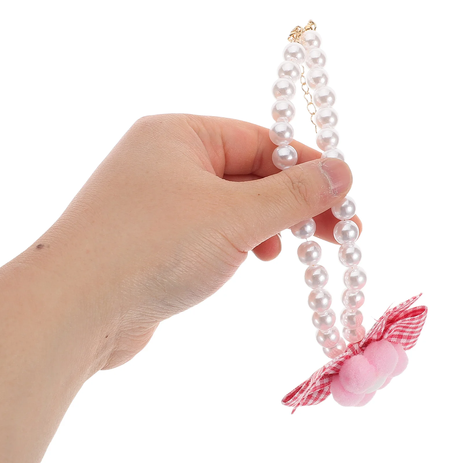 

Adjustable Pet Collar Faux Flower Beaded Bow Tie Fashion Neckwear for Small Dogs Cats Puppy Kitten Special Occasion Accessories