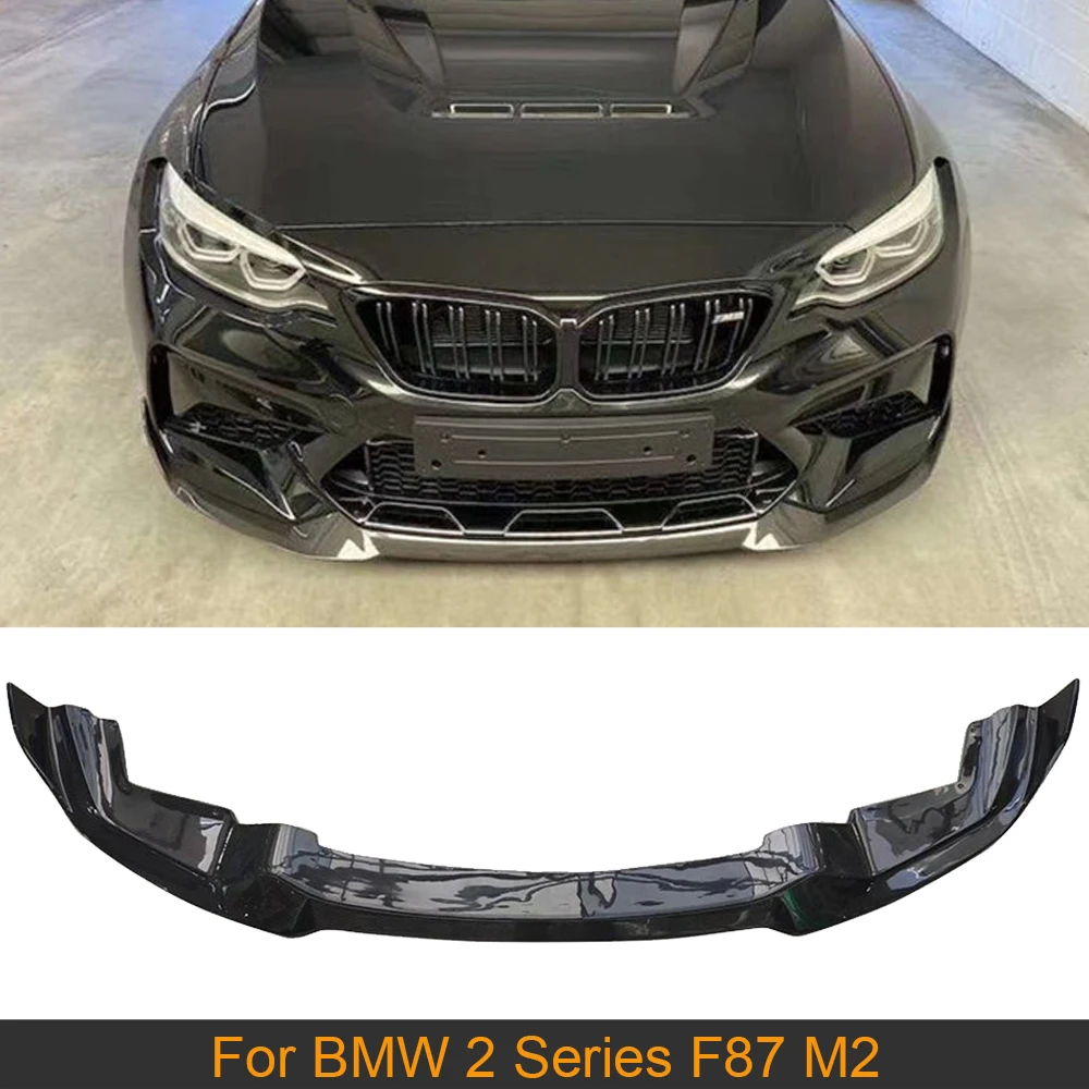 

Передний спойлер Bumepr для BMW 2 серии F87 M2 2015 - 2017 не для M2C, автомобильный передний бампер, спойлер, разветвители из углеродного волокна