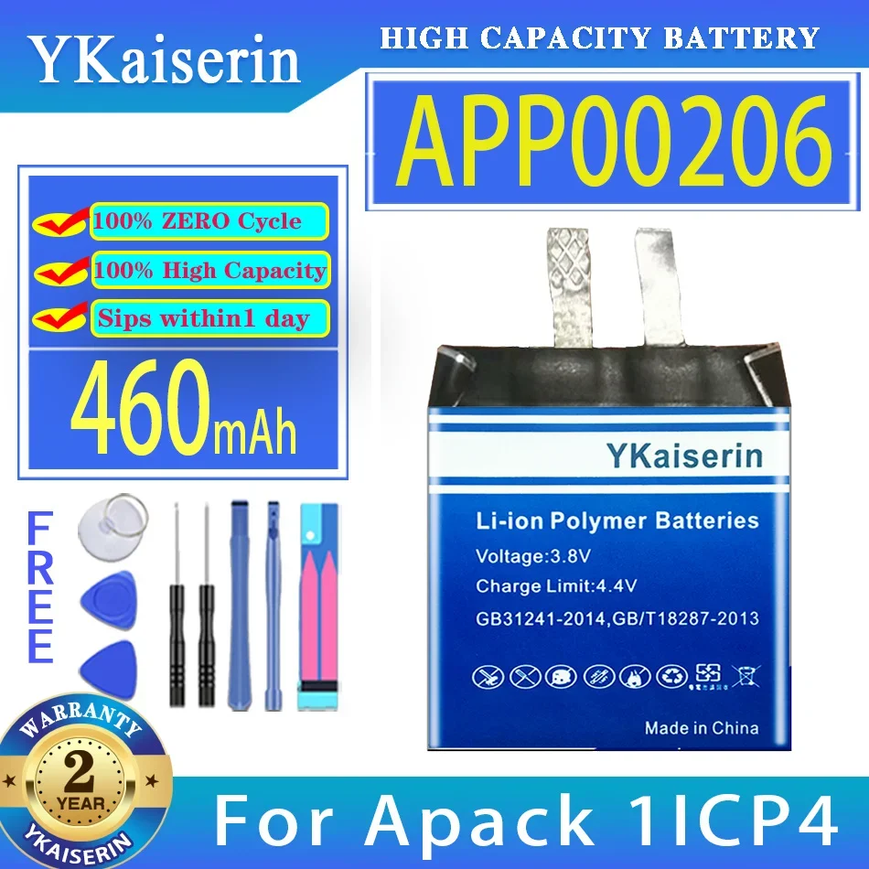 

YKaiserin Battery APP00206 460mAh For Apack 1ICP4/27/30 Digital Bateria