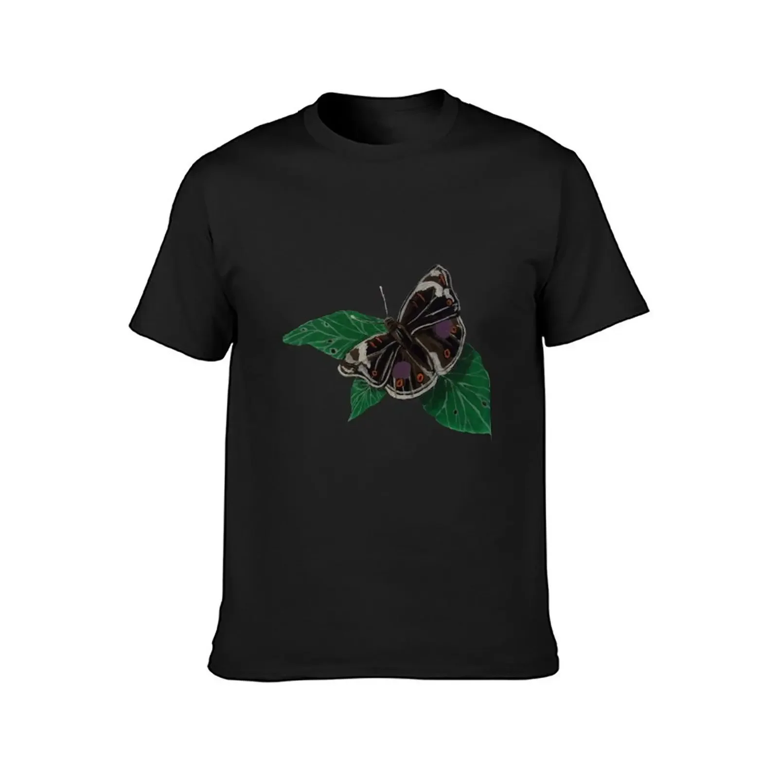 Butterfly T-Shirt vintage anime shirt blanks anime clothes plain black t shirts men