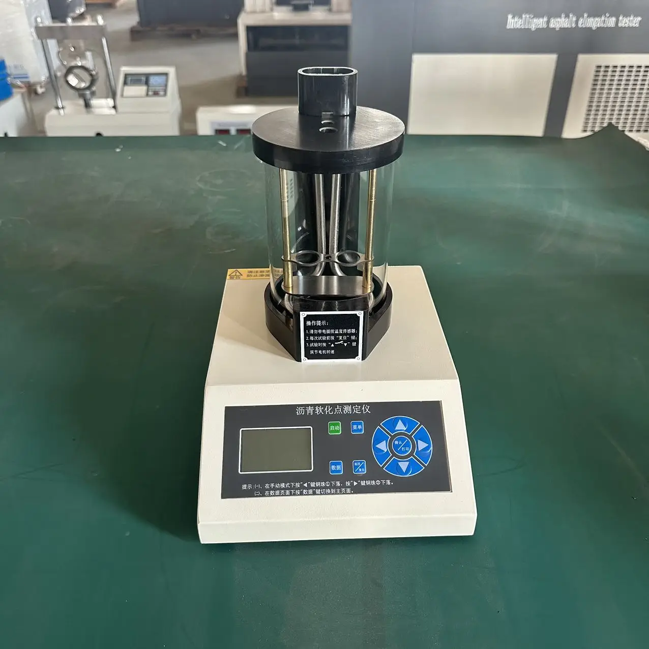 Digital Bitumen Softening Point Tester Asphalt Ring Ball Apparatus Paint Scratch Tester Industrial Machine 1 Year Warranty