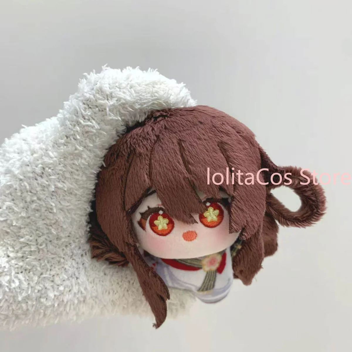 10cm Genshin Impact Hutao Kawaii Plush Doll Anime Stuffed Toy Keychain Pendant Backpack Deocr Birthday Gift view 3