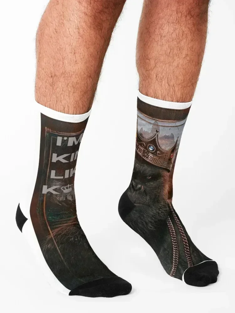 king like kong Socks with print luxury New year's japanese fashion Socks Men's Women's
