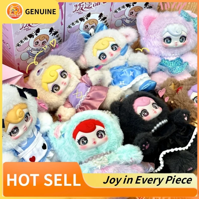 

Genuine Rebellious Sweetheart Nommi Series Blind Box Plush Bunny Kawaii Bag Decor Festival Surprise Plush Trendy Children Gifts