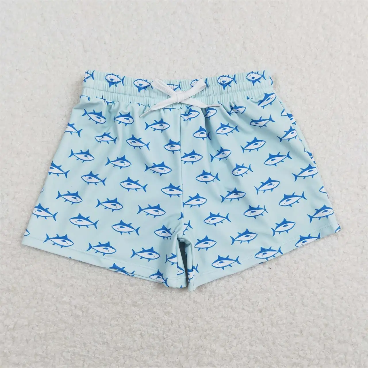 Wholesale Baby Boy Swimming Trunks Beachwear Children Toddler Fish Shorts Kid Swimsuit Children Summer Blue Swimwear Clothing