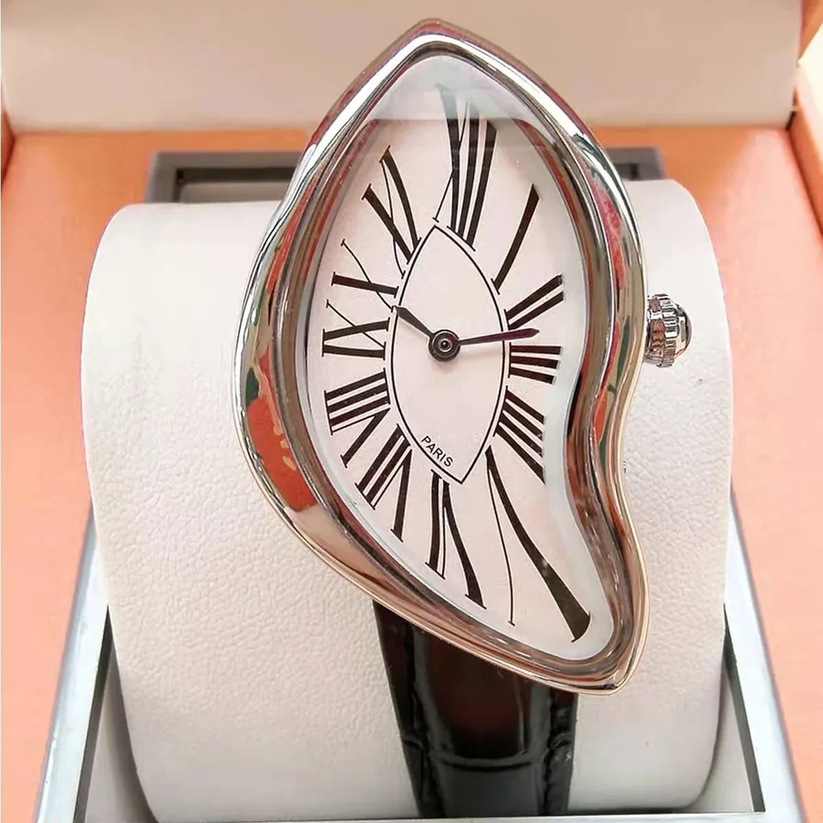 الغريبة تحطم تذوب تويست Y2K كشك ساعة رجالية موضة عصرية ريترو أنيق Instagram تصميم متخصص ساعة إبداعية شعبية