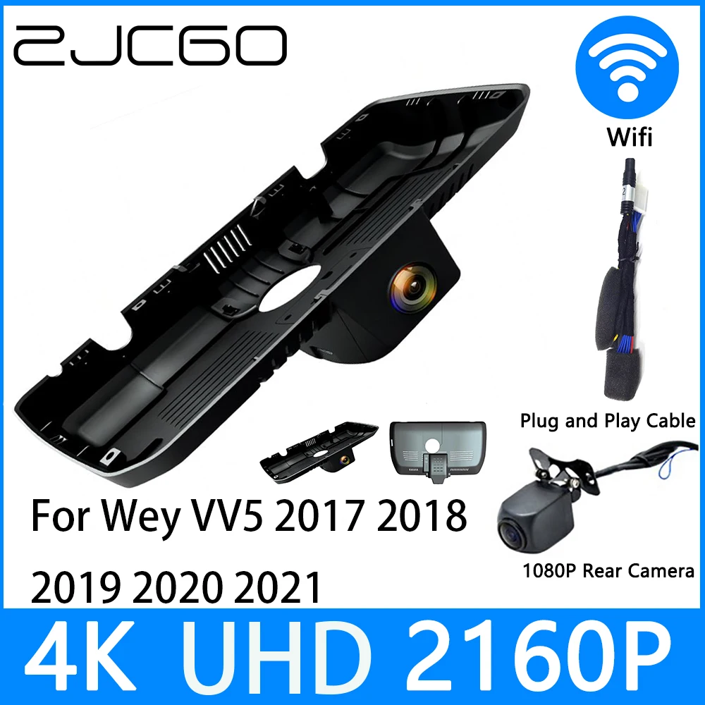 

ZJCGO Dash Cam 4K UHD 2160P Car Video Recorder DVR Night Vision parking for Wey VV5 2017 2018 2019 2020 2021