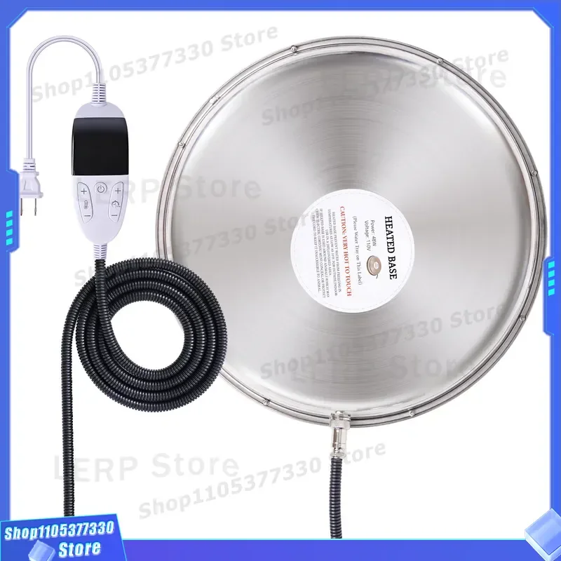 Winter Poultry Heating Base for Chicken Duck Goose Drinking Water Heater Automatic Chute Farm Pet Supplies Coop Accessories