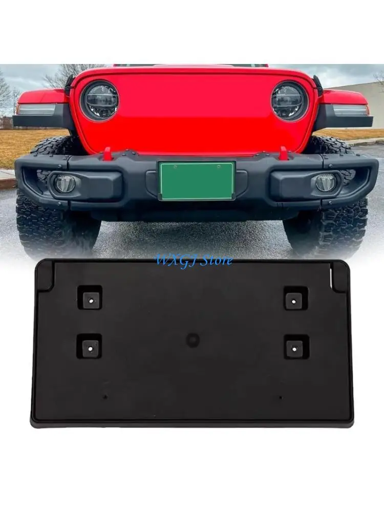 

37JE No Drilling Required Car Front Bumper License Plate Support Bracket Provide Stable Mounting for 68295610AA Driving