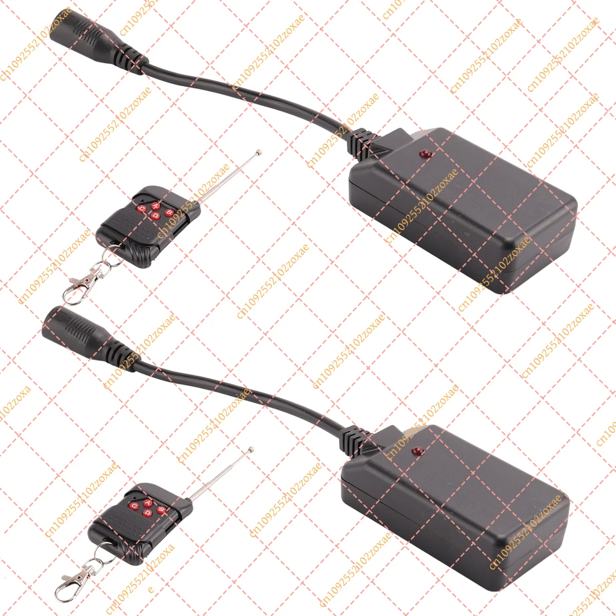 2Pcs Wireless XLR Remote Control Receiver for 400W-1500W Smoke Fog Machine, 3 Pin DMX512 Controller Receptor AC 90-240V view 3