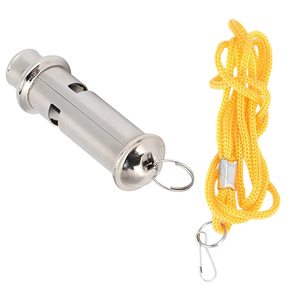 3Pcs Stainless Steel Pigeon Whistle Loud Clear High Frequency Whistle for Bird Training Sports Outdoor Emergency Survival