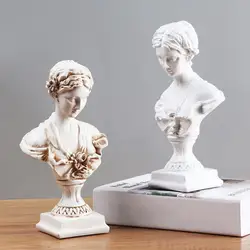 Resin Venus Head Bust Statue Figurines Home Decoration Sculpture White-Art Hobbyist For Living Room Ornament Collectibles