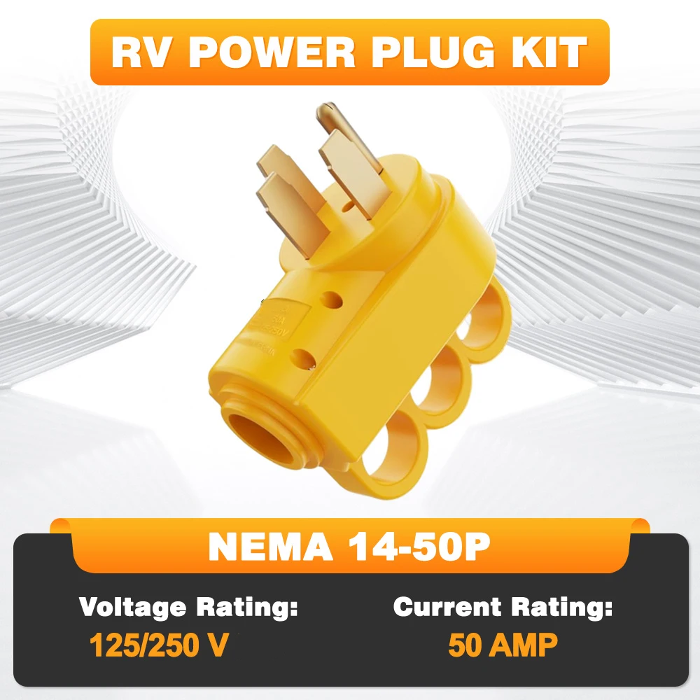

NEMA 14-50P Мужской/NEMA 14-50R Женский RV 50-Аменный штекер или гнездо с ручкой для автодомов, кемперов, автодомов