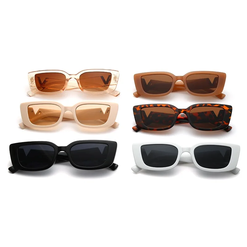 New Luxury V Original Sunglasses Brand Women Sunglasses Stylish Glamour Square Female Sun Glasses UV400