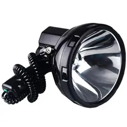 12V 55W 6500K Spotlight, Super Bright LED Flashlight Handheld Spotlight  3000 Meters Range, Large Flashlight Searchlight