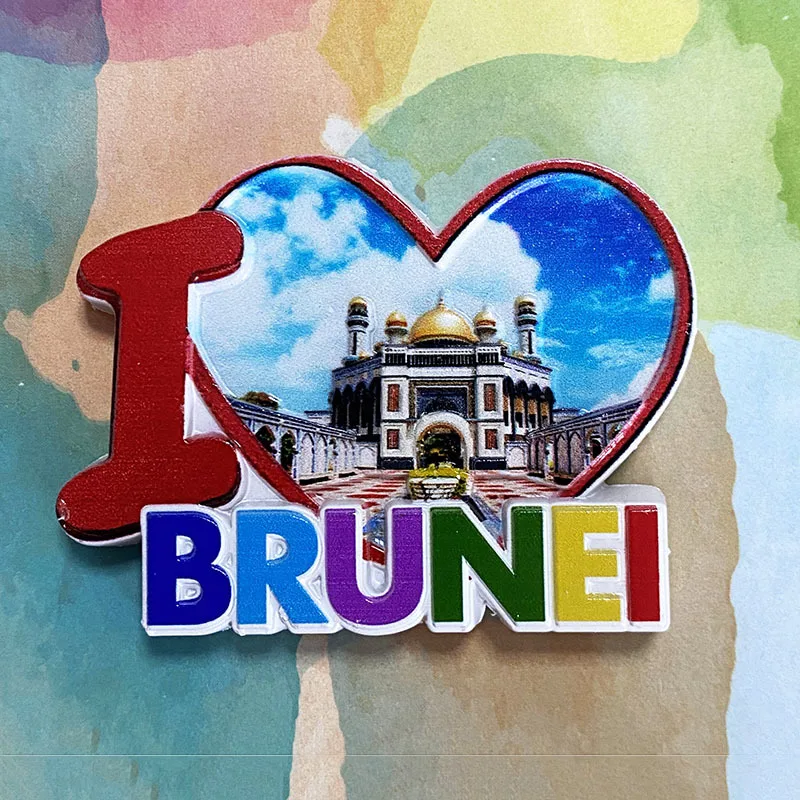 

3D Resin Brunei Mosque Decorative Fridge Magnet - Cute Home & Room Decor, Super Strong Refrigerator Magnet