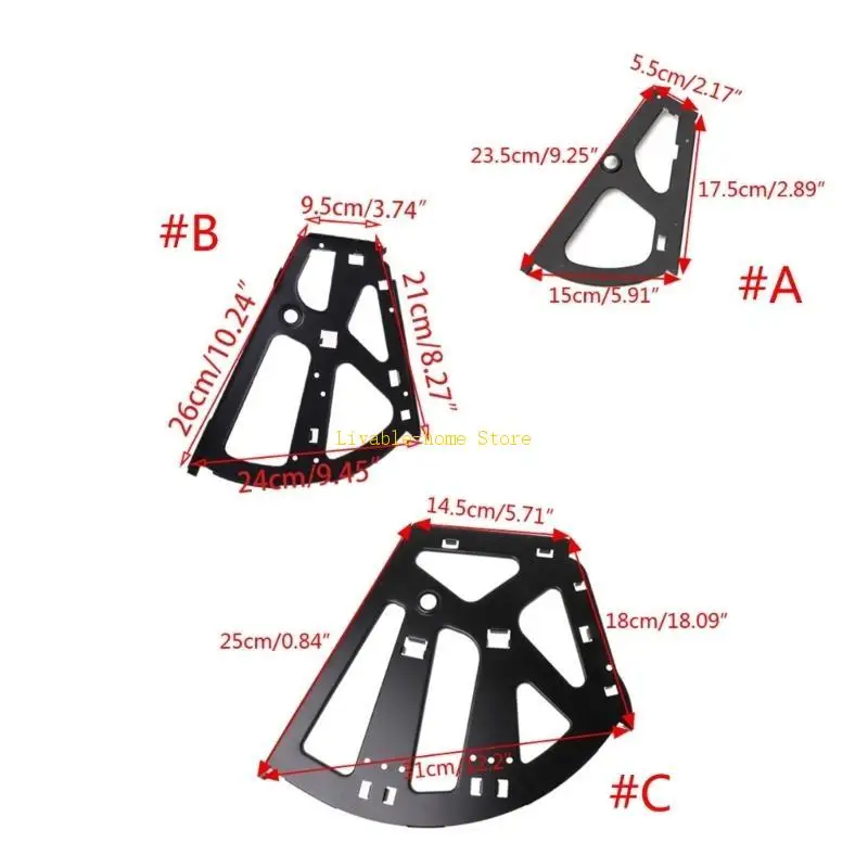 1 패밀 3 레이어 신발 캐비닛 플립 프레임 신발 랙 힌지 블랙 교체 피팅 헤비 듀티 턴 랙 액세서리 B46D