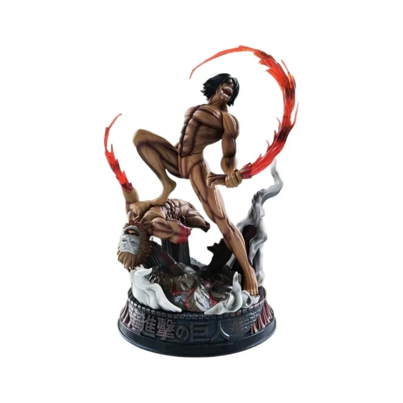 29cm/11.4 polegada eren jaeger anime ataque em titã figura de ação jaeger pvc modelo estátua boneca decoração colecionável estatueta brinquedos