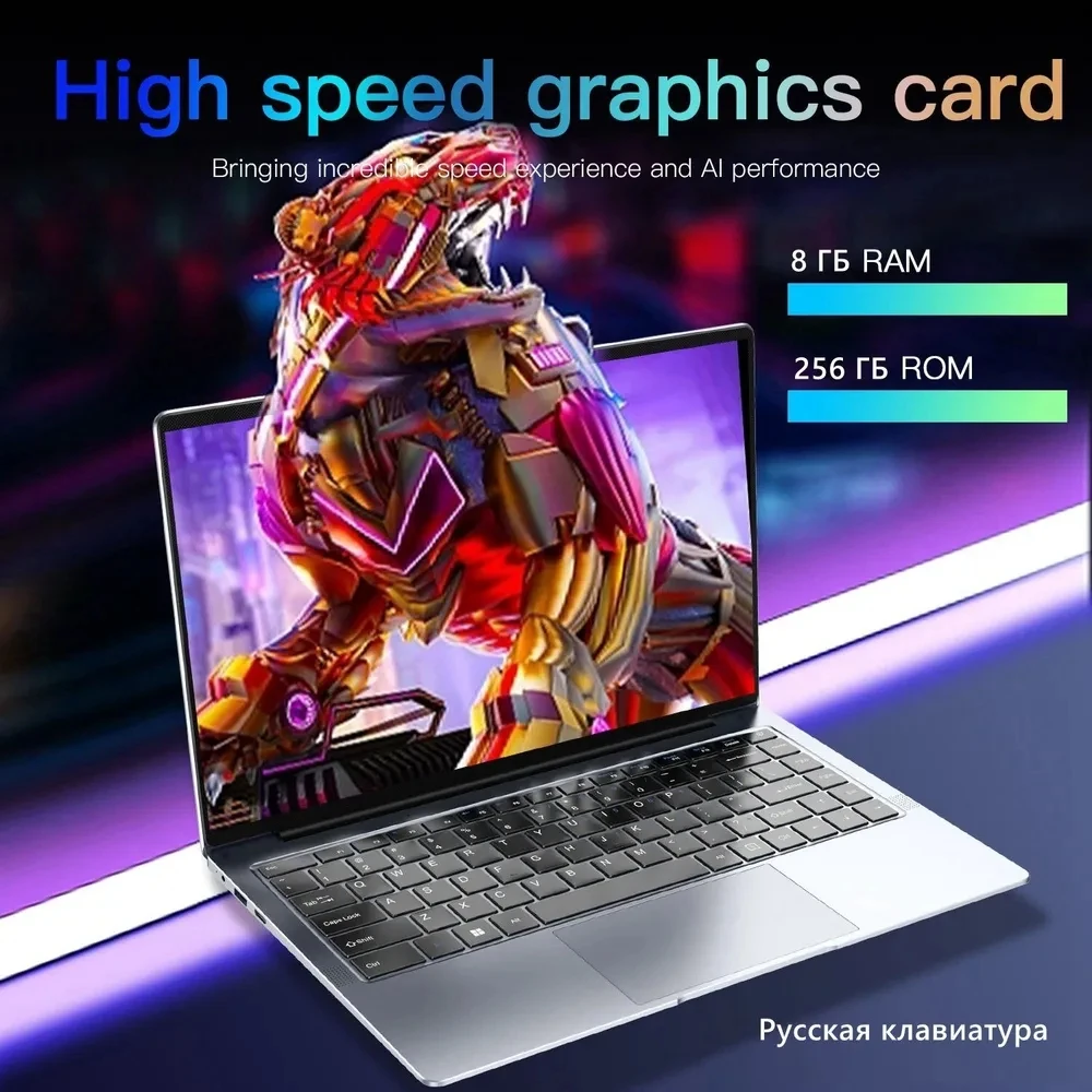 Kid 14,1 pulgadas Intel portátil Celeron N4000 Ram 8GB Rom 128GB 256GB 512GB 1TB Windows 11 Pro Oficina plata Notebook Pc portátil