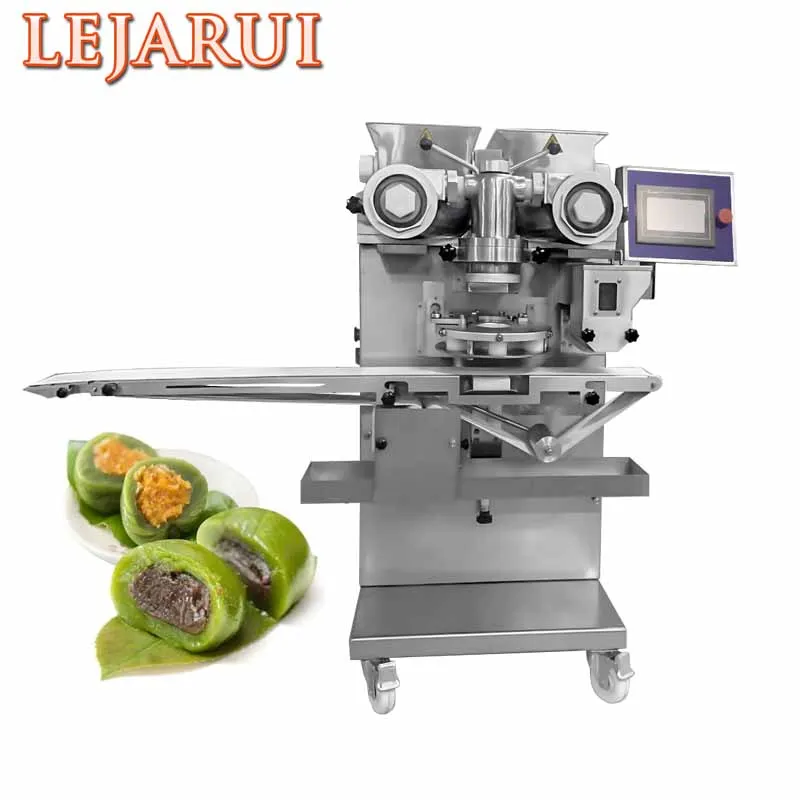 Crispy Bites Cream Filled Snacks Making Machine Filled Food Encrusting Kibbeh Kubba Maamoul Mochi Maker Machine