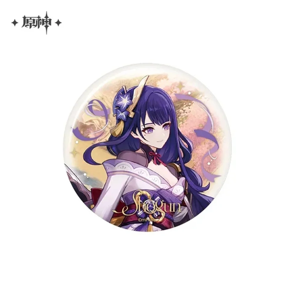 Hot Game Genshin Impact Raiden Shogun Furina  Zhongli 58MM Anime Acrylic Stand Keychain Backpack Decoration Charm Decoration
