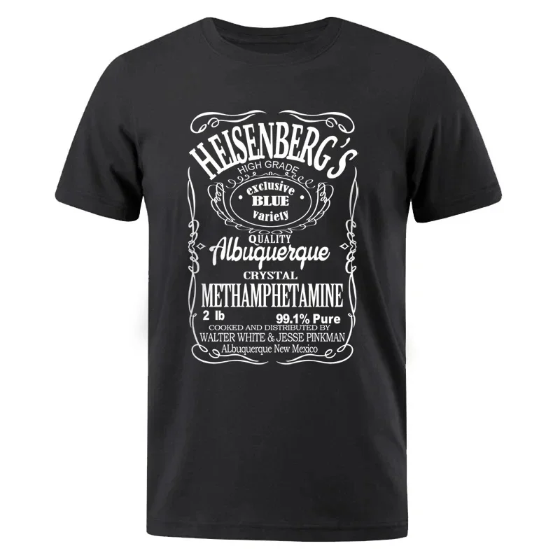 

Male t-Shirts Oversized Cotton t Shirts Printed Heisenberg Letter Tshirt Hip Hop Blouse Men's Clothing o-Neck Tees 80300CX