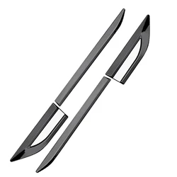 Car Stainless Steel SUV Body Front Door Side Fender Trim Emblem Sticker Cover Accessories Badge Strip Stripe Decal Decor