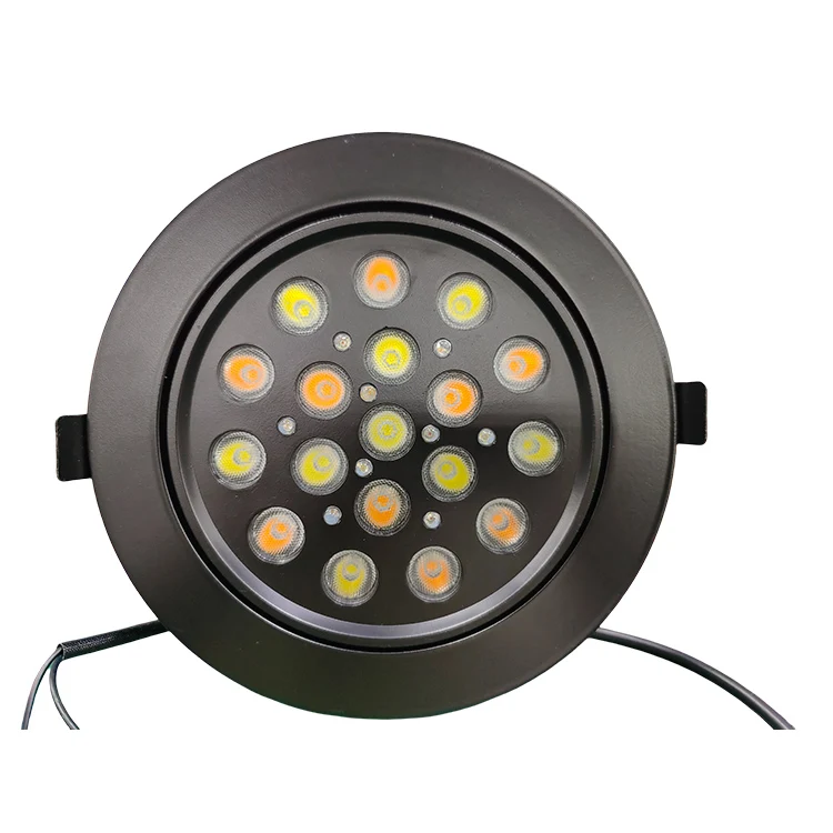 

Modern RGB Mix LED Downlight for Indoor Use Rotating Gold Spotlight for Jewelry Store Aluminum Remote Control WHITE WARM WHITE