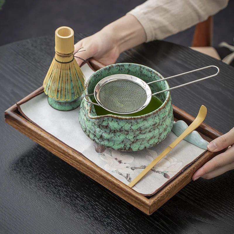

Керамический набор венчиков для чая, 7 шт., блендер, кисть для матча, градиентная чаша для матча, держатель для чайного сервиза, чайные миски, чашки для чая, подарки