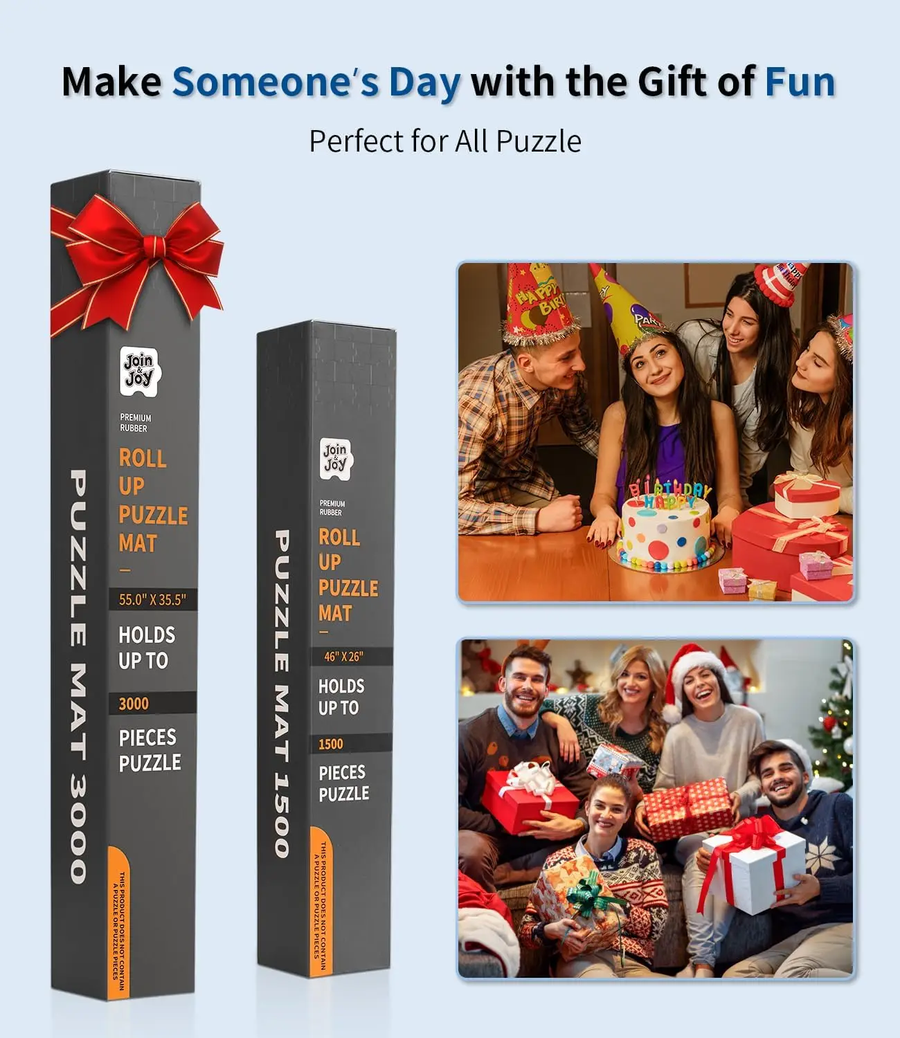 Tapete para rompecabezas enrollable, almohadilla protectora de goma de 55 "x 35,5", con 4 bandejas de clasificación y bolsa de almacenamiento de viaje, rompecabezas enrollables portátiles Kee