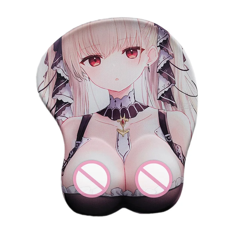 Mouse pad gamer anime sexy girls 3d boobs formidable anti-slip oppai with wrist mat Azur Laneown prinz eugen blond levi ackerman