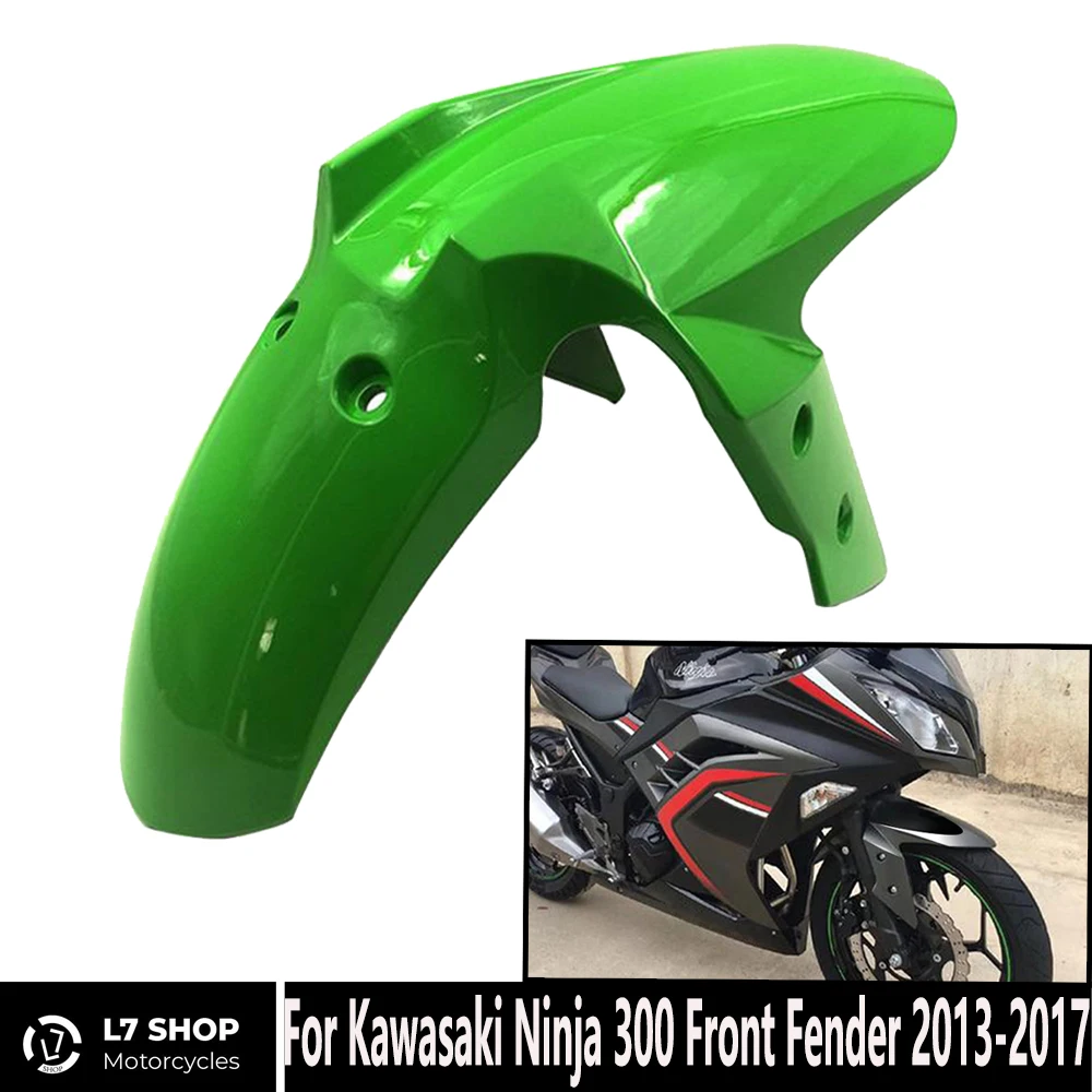 

Motorcycle Front Fender ABS Injection Molding For Kawasaki Ninja 300 EX300 Z250 Z300 2013-2017