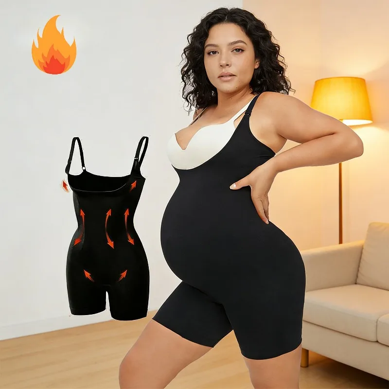 

Бесшовный боди для беременных с поддержкой живота – эластичная ткань, корректирующие шорты под платье для беременных женщин