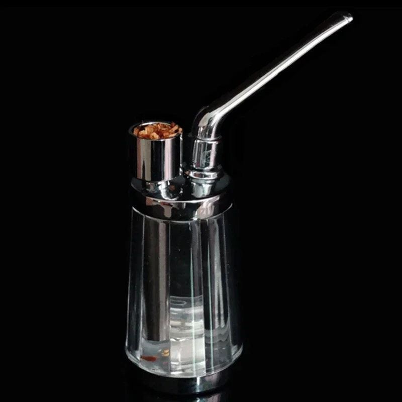 2022 New Popular Bottle Water Pipe Portable Mini Hookah Shisha Tobacco Smoking Pipes Gift of Health Metal Tube Filter smoke