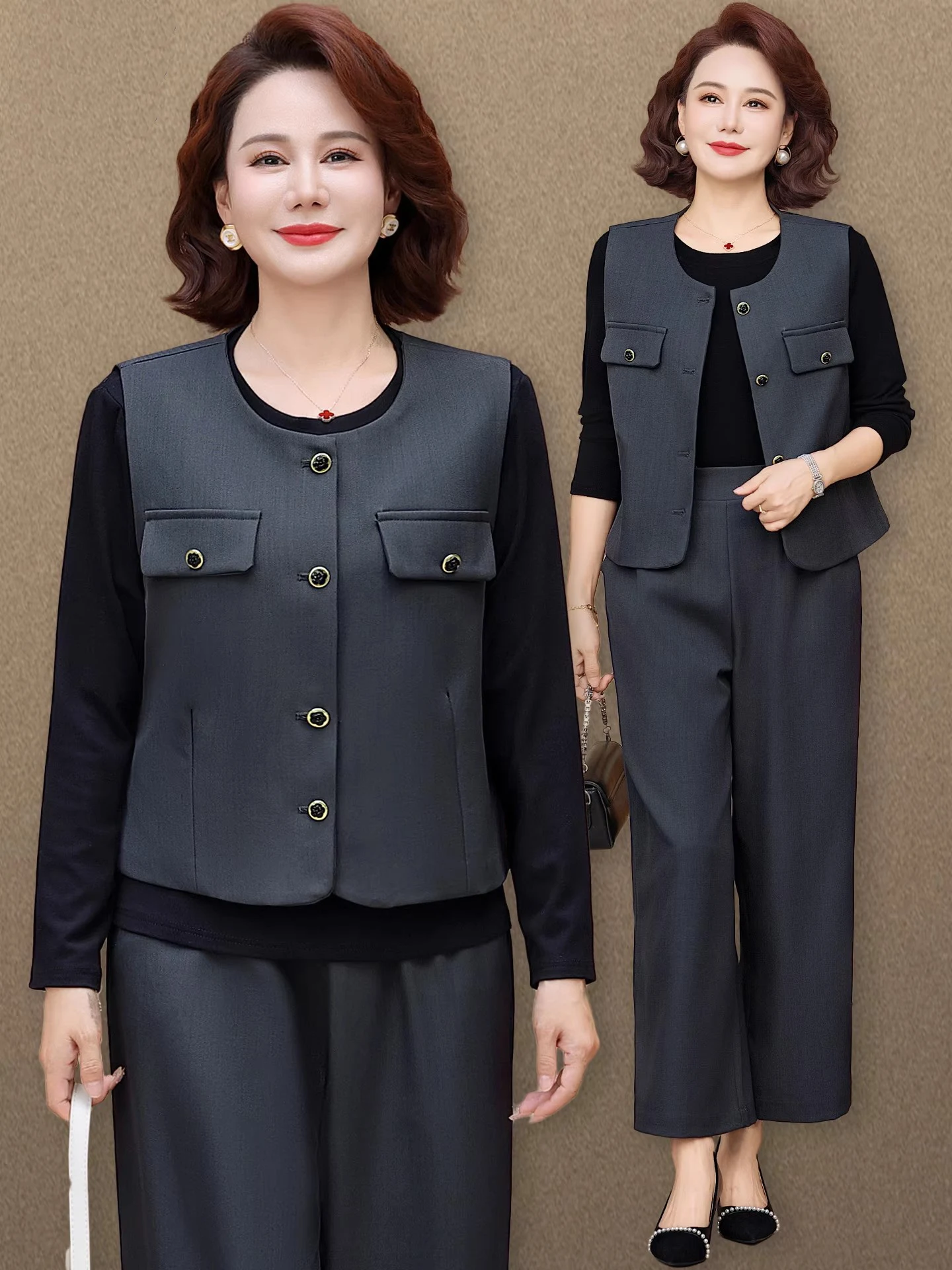 completo-outfit-autunnale-per-mamme-2025-nuovo-set-tre-pezzi-da-donna-vestibilita-ampia-pantaloni-lunghi-collo-tondo-con-bottone-singolo
