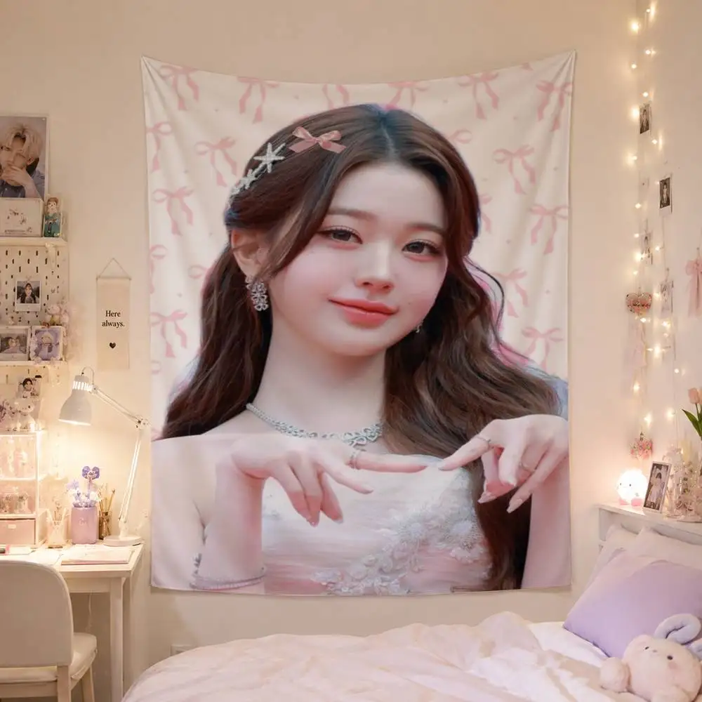 Korean Kpop J-Jo J-Jang Won-young Tapestry Background Hanging Cloth Bedroom Room Decor Aesthetic Tapestry Wall Party