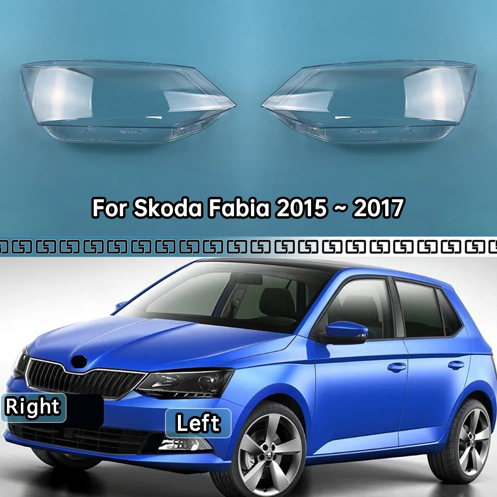 

Для Skoda Fabia 2015 2016 2017, высокий фонарь, корпус фары, маска, прозрачная крышка, абажур, корпус фары, стекло