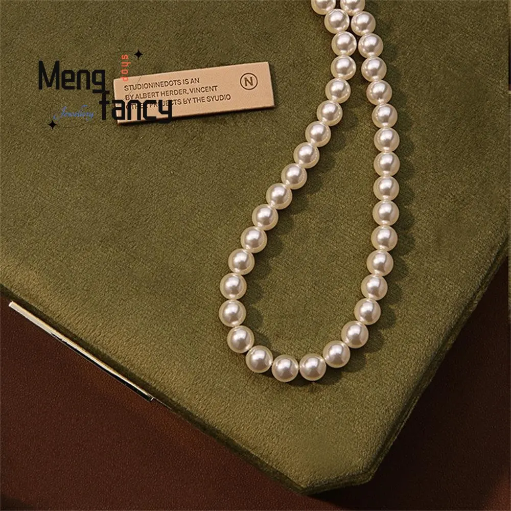 Natural Freshwater Pearl Necklace Simple Exquisite Elegant Luxury Fashion Fine Jewelry Sexy Young Girls High-grade Holiday Gifts