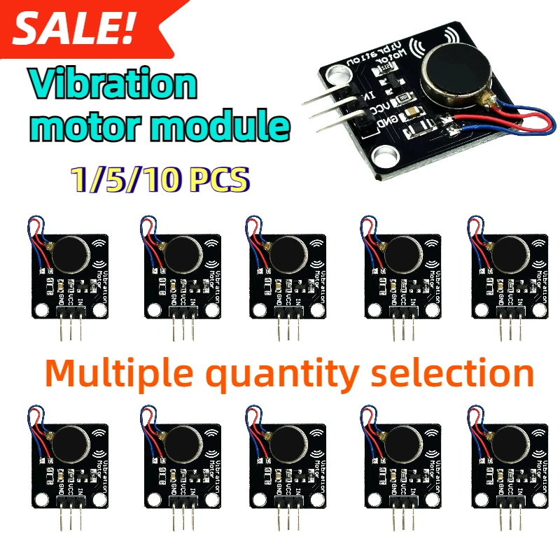 1-10PCS PWM Vibration Motor Switch Toy Motor Sensor Module DC Motor Mobile Phone Vibrator for Arduino for MEGA2560 R3 DIY Kit