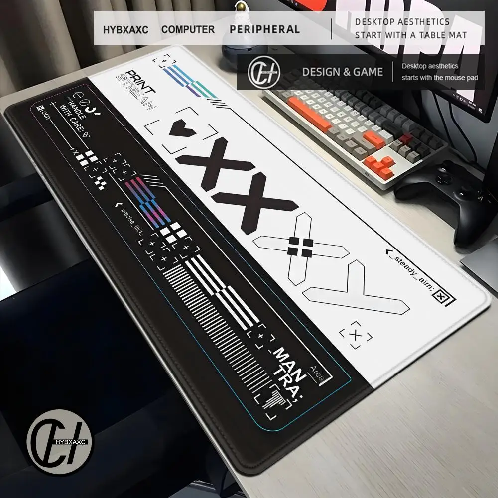 HYBXAXC Mouse Pads Design PrintStream Game player Mousepads 90x40 Large Mousepad Multiple sizes Gamer anti-slip Rubber Desk mat