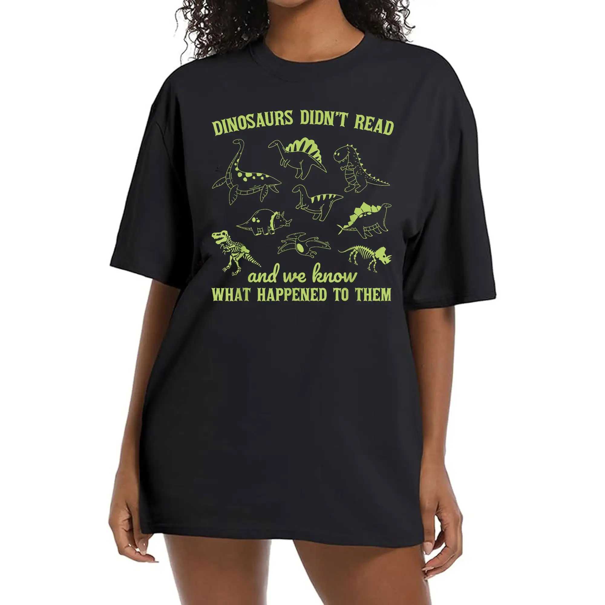 Dinosaurs Did Not Read Vintage T Shirt Dino Book Lovers 90s Reading s Stone Age Animal Comfort Color Bella