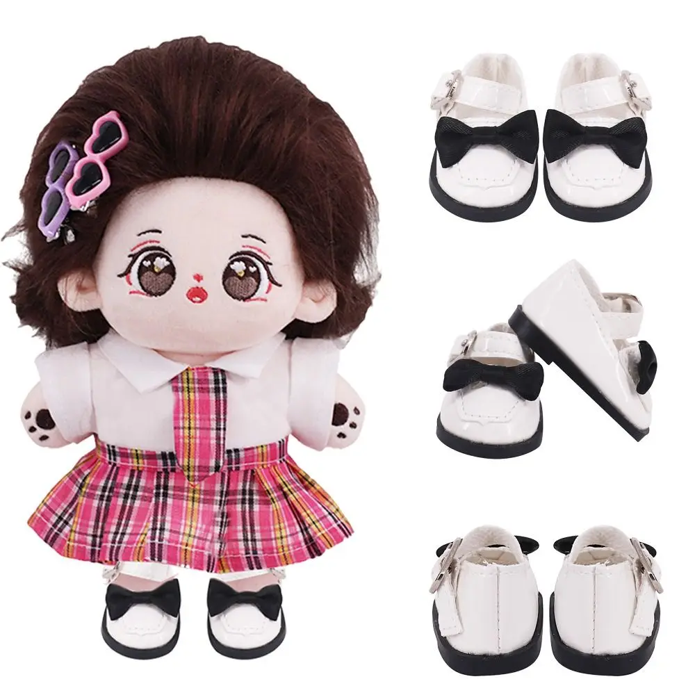 

5CM 20cm Cotton Doll Shoe PU Leather Lightweight Mini Doll Leather Boots Shoes Doll Mini Butterfly Princess Shoes Kids Gifts